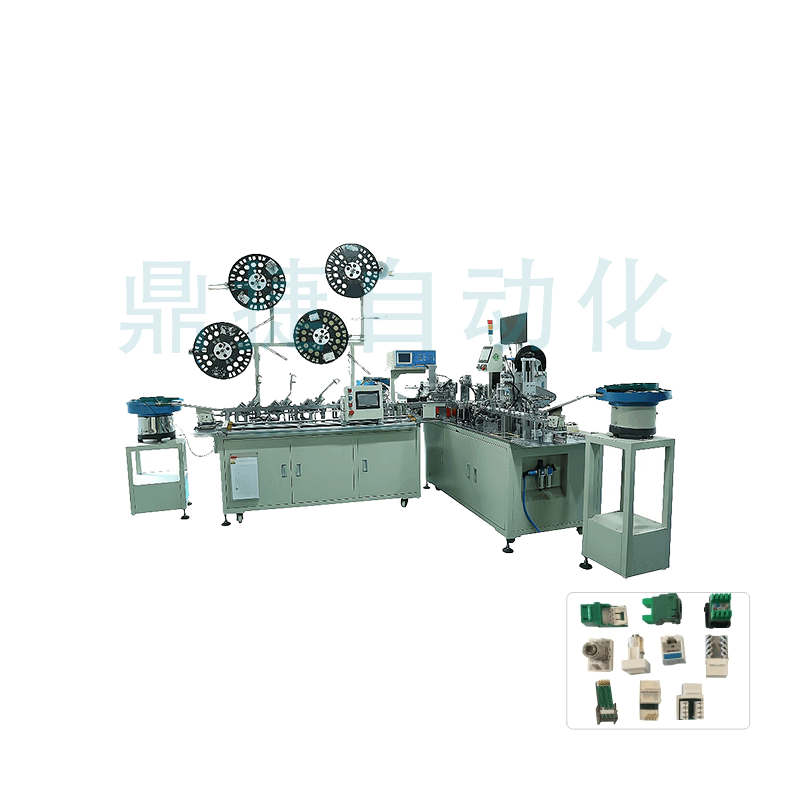 RJ網絡模塊組裝檢測/貼標自動機